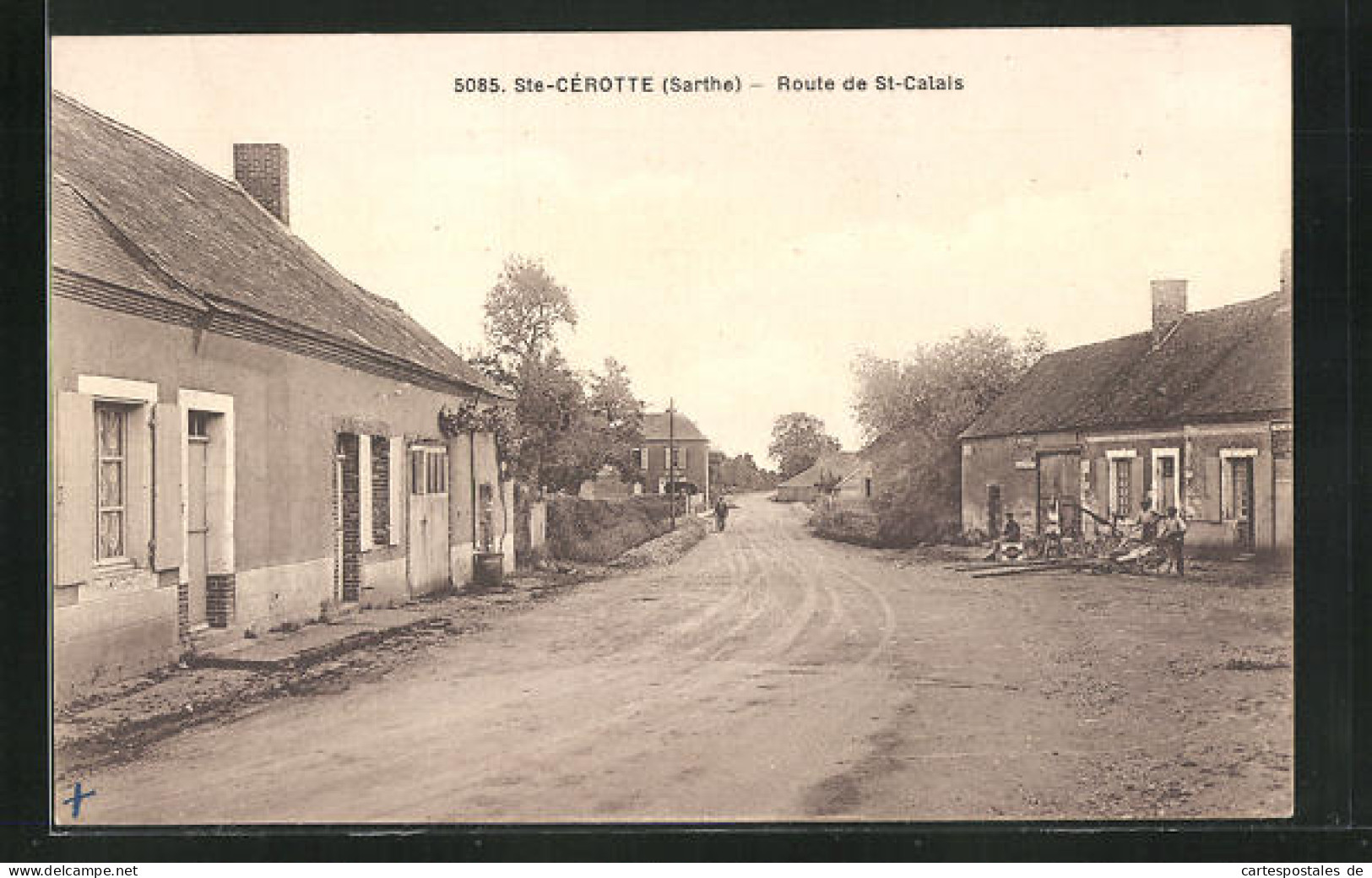 CPA Sainte-Cérotte, Route De Saint-Calais  - Saint Calais