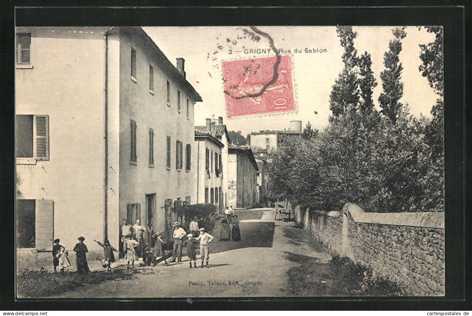 CPA Grigny, Rue Du Sablon  - Grigny