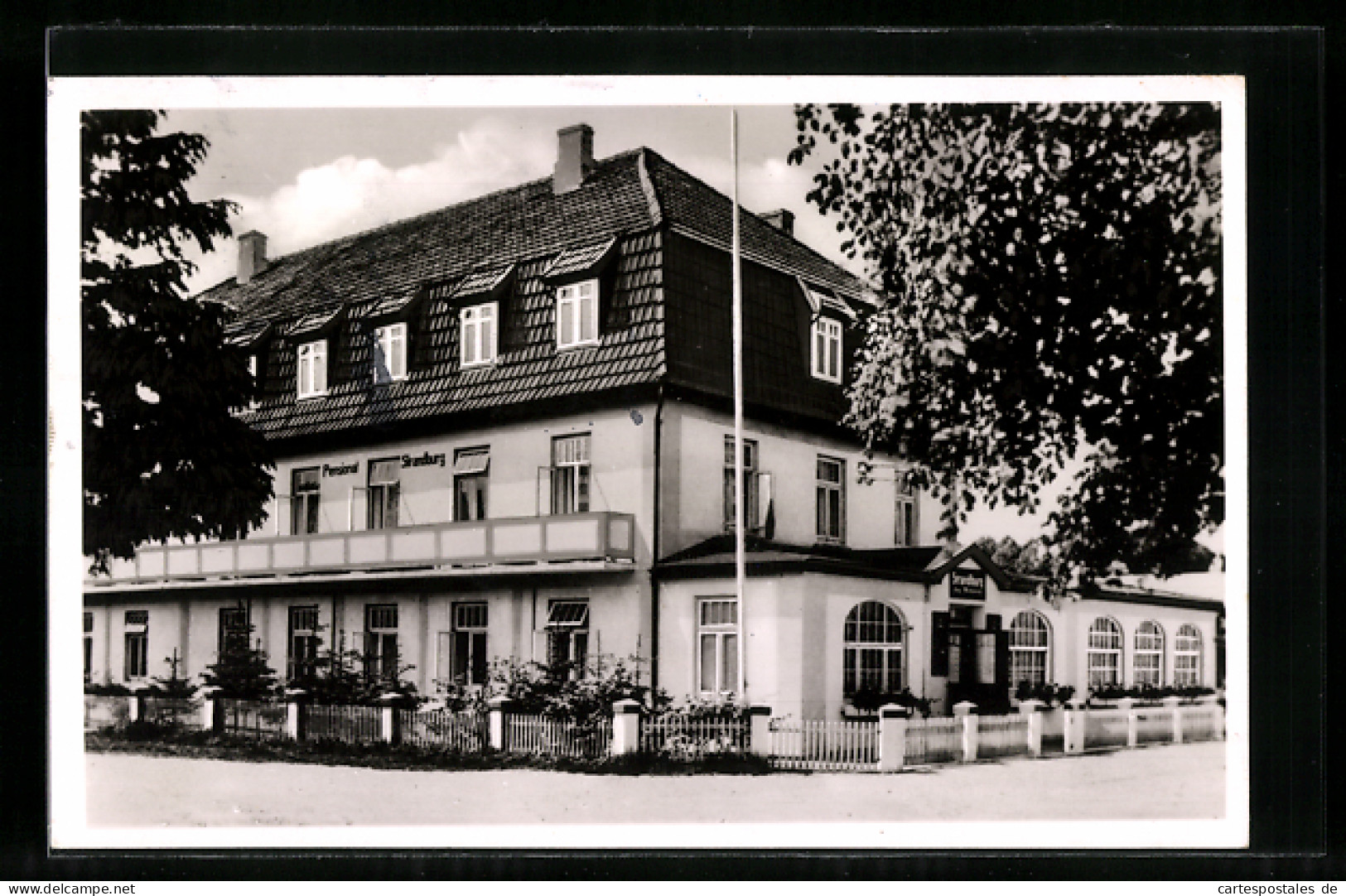AK Grömitz /Ostsee, Hotel Haus Strandburg R. Beckmann  - Grömitz