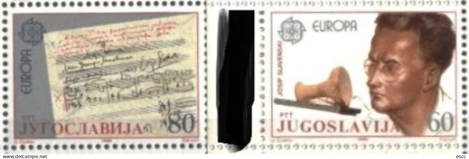 Mint  Stamps  Europa CEPT 1985 From Yugoslavia - 1985