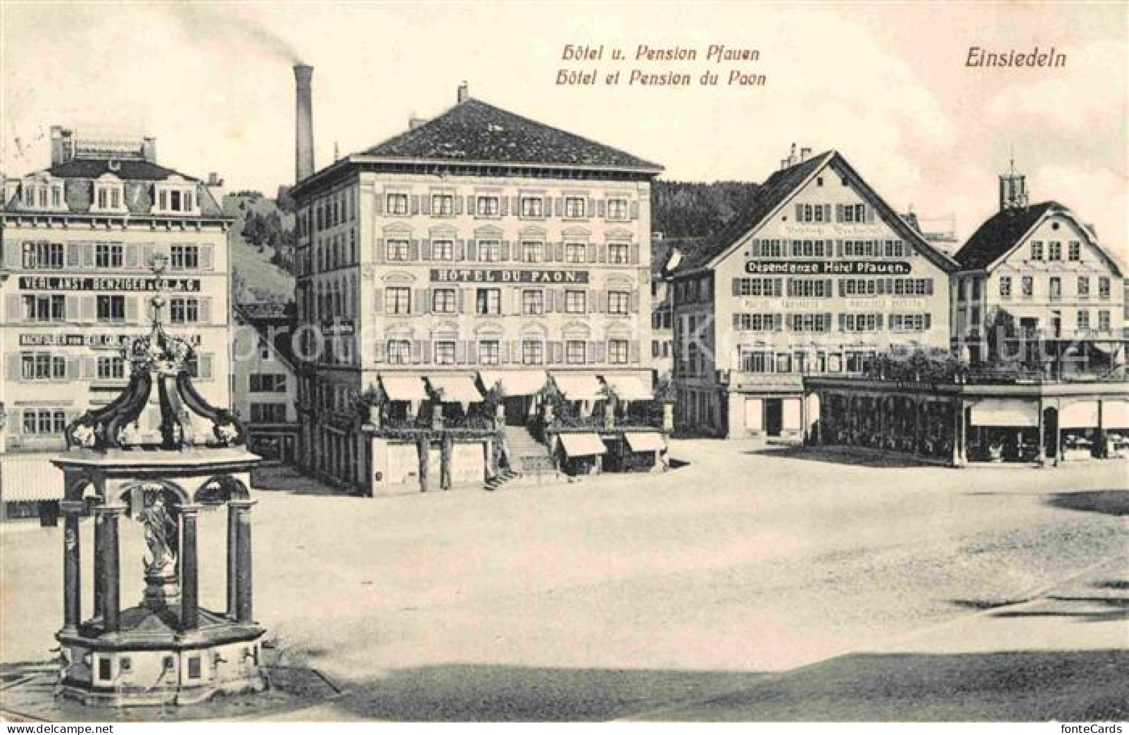 12711914 Einsiedeln SZ Hotel Und Pension Pfauen Einsiedeln SZ - Otros & Sin Clasificación