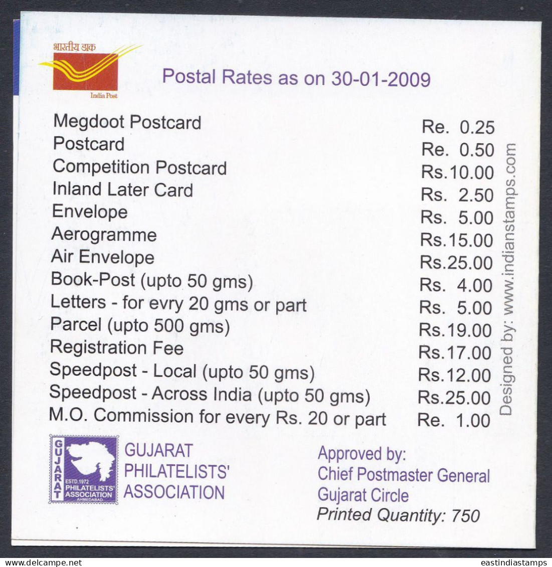 Inde India 2009 Mint Stamp Booklet Stamp Festival, Mahatma Gandhi, Indian Independence Leader - Andere & Zonder Classificatie