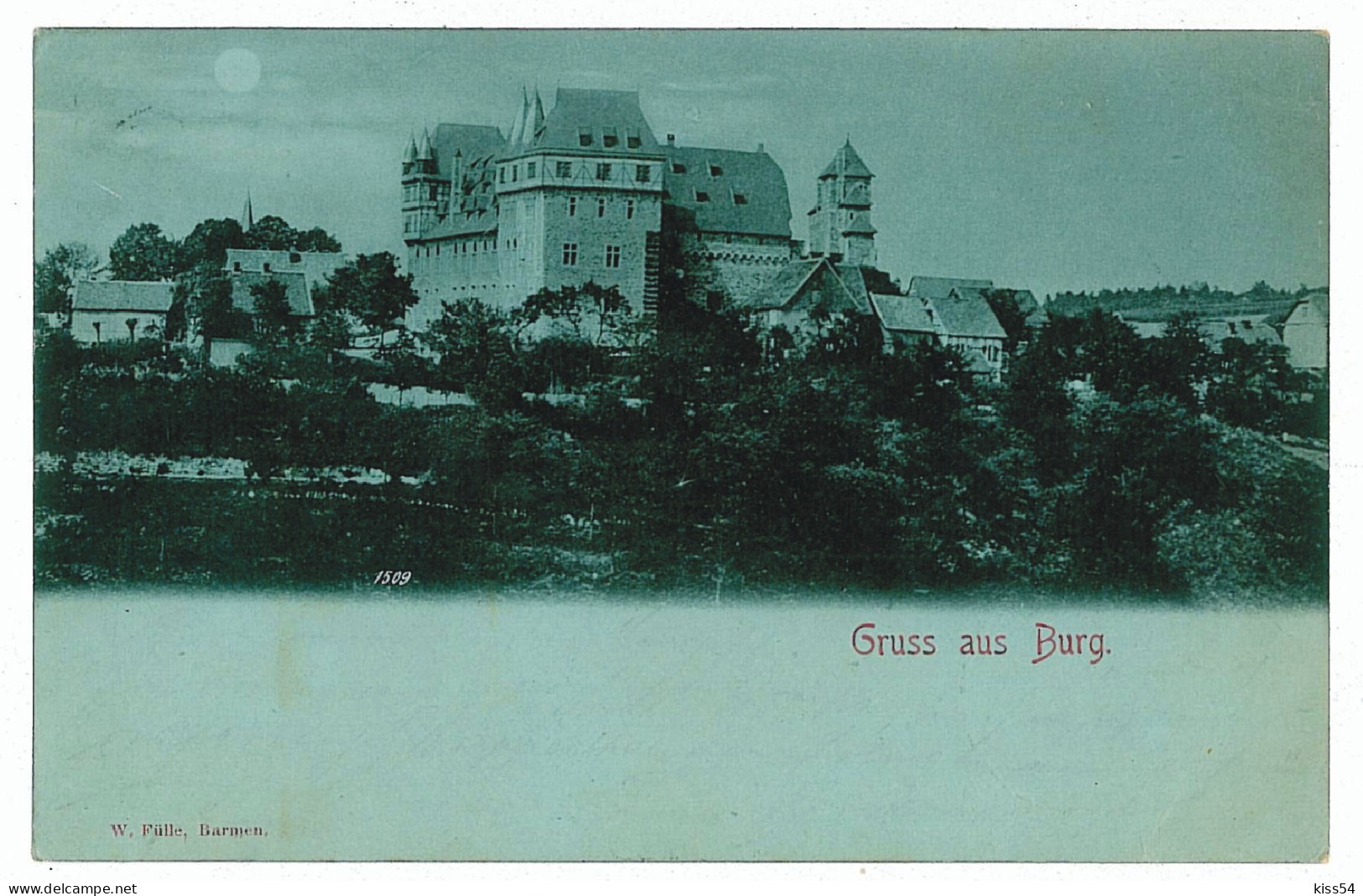 GER 00 - 5790 BURG, Germany, Litho, Castle, Chateau - Old Postcard - Used - 1900 - Burg