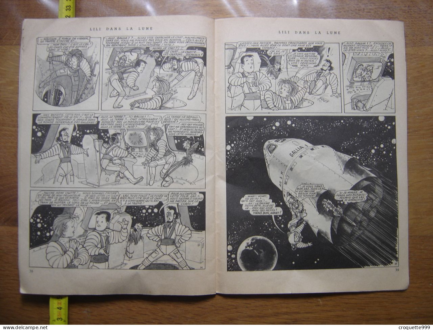 1965 LILI Dans La Lune 32 Jeunesse Joyeuse Etat Moyen A Etudier - Lili L'Espiègle