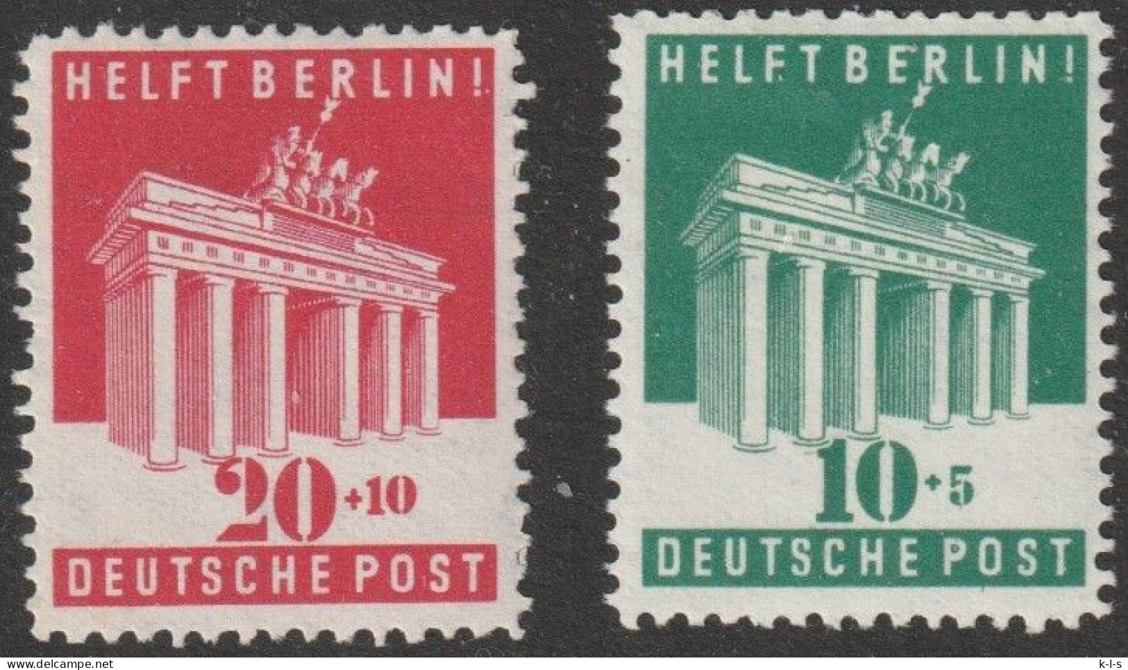 Bizone: 1948, Mi. Nr. 101-02, Berlin- Hilfe.  **/MNH - Mint