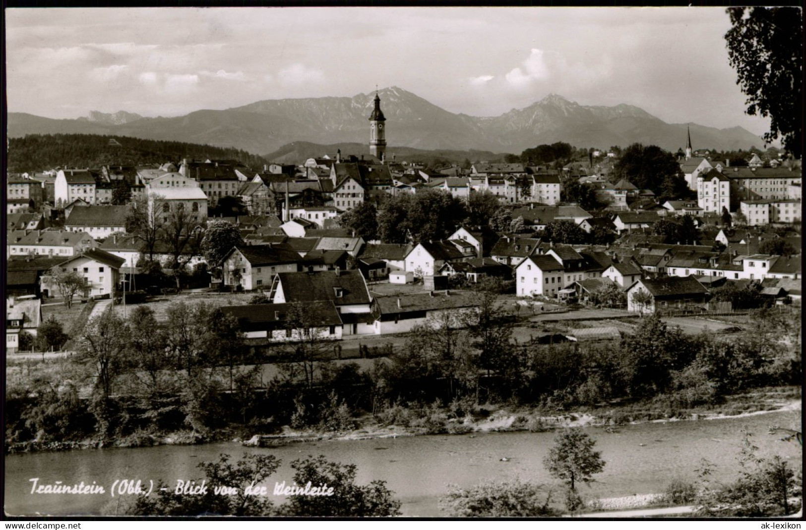 Ansichtskarte Traunstein Blick Von Der Weinleite - Fotokarte 1965 - Traunstein