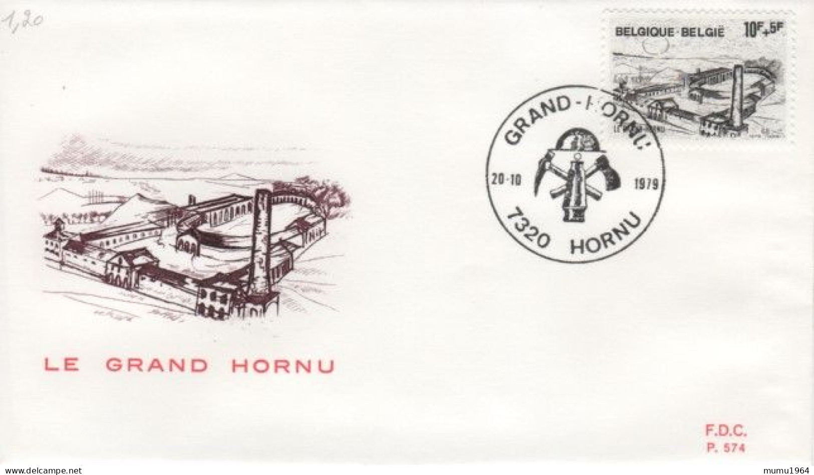 COB - FDC N° 574 - Timbre N° 1946 - 1971-1980