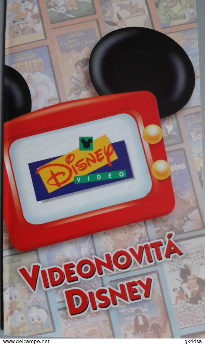 DEPLIANT PUBBLICITARIO DISNEY VIDEO "VIDEONOVITA' DISNEY" - Autres & Non Classés