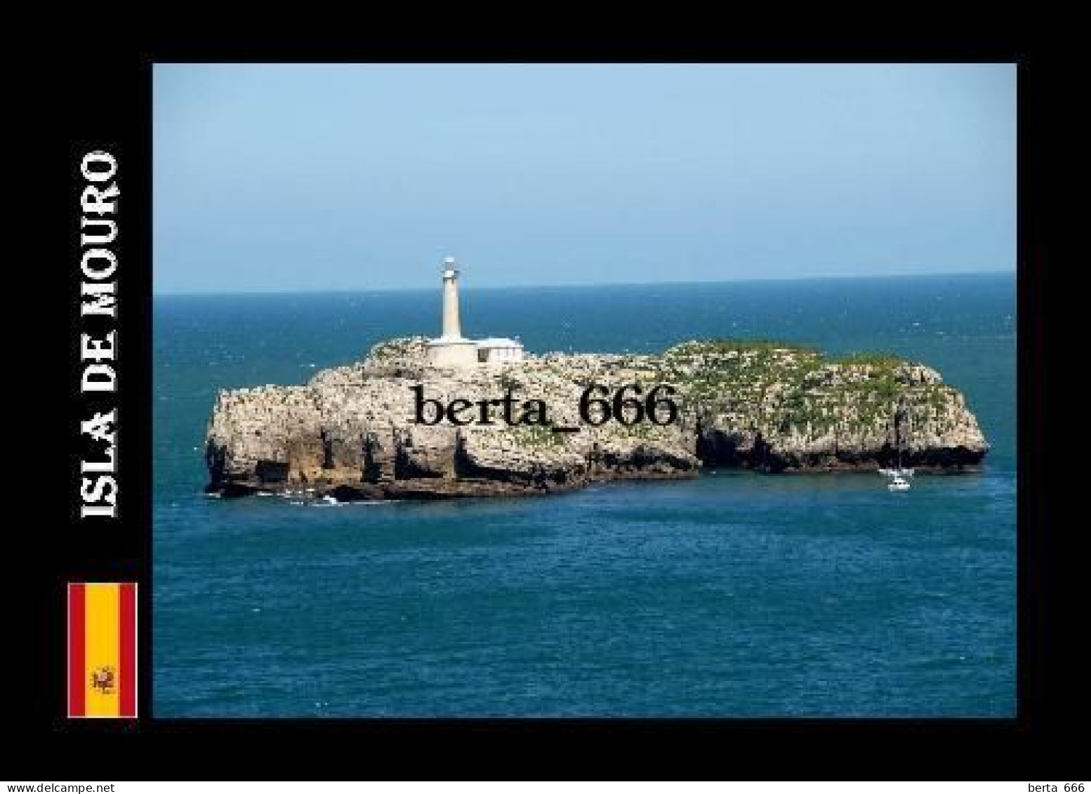 Spain Mouro Island Lighthouse New Postcard - Lighthouses