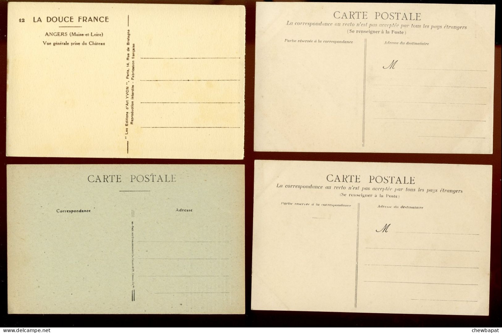 Angers - Lot De 12 Cartes - Toutes Scannées Recto Verso - 5 - 99 Cartoline