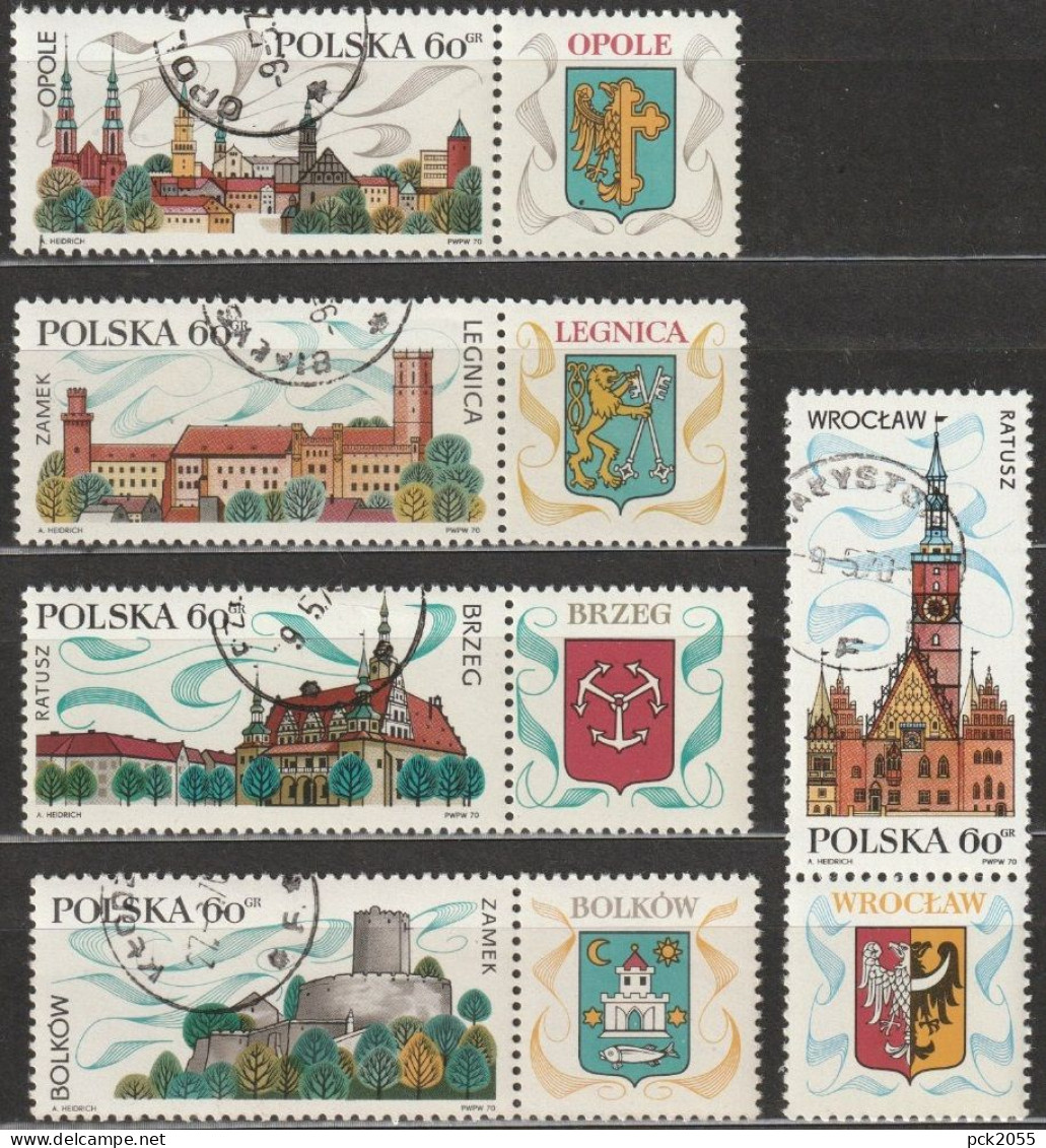 Polen 1970 Mi.-Nr.2001-2005 O Gestempelt Fremdenverkehr ( EK38/4 )günstiger Versand - Used Stamps