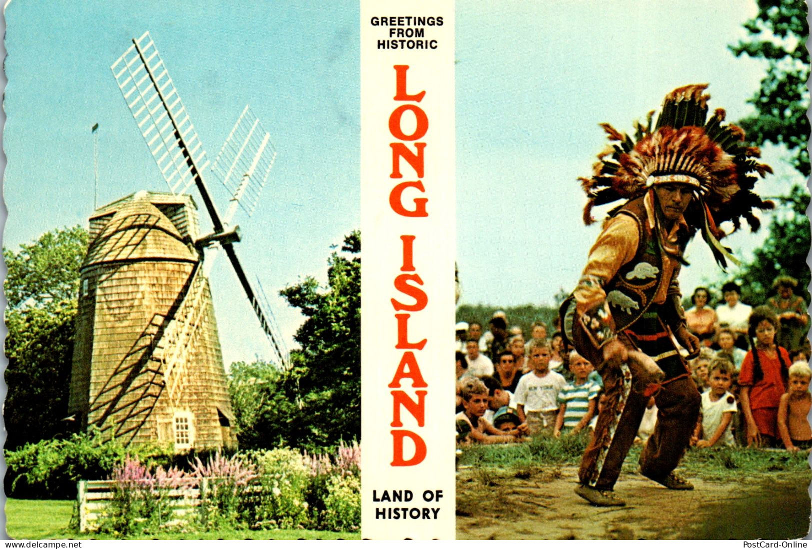 49877 - USA - Long Island , New York , Mehrbildkarte - Gelaufen 1980 - Long Island