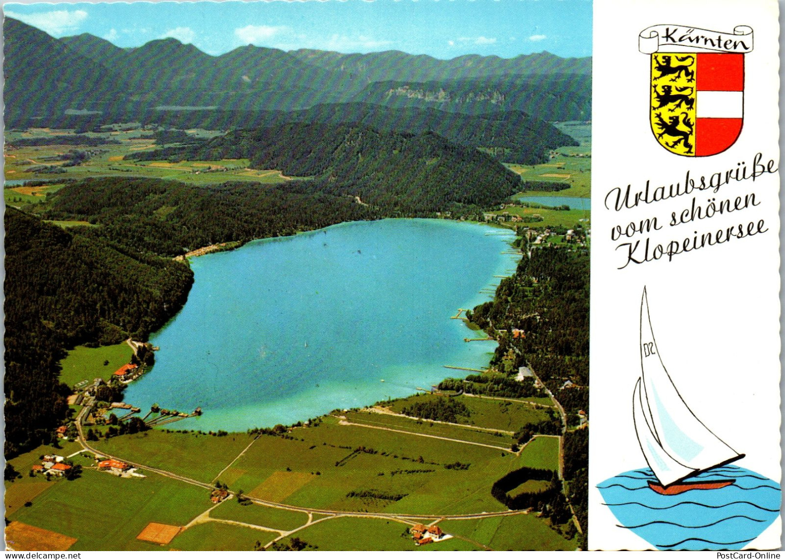 49728 - Kärnten - Klopeinersee , Panorama - Gelaufen 1969 - Klopeinersee-Orte