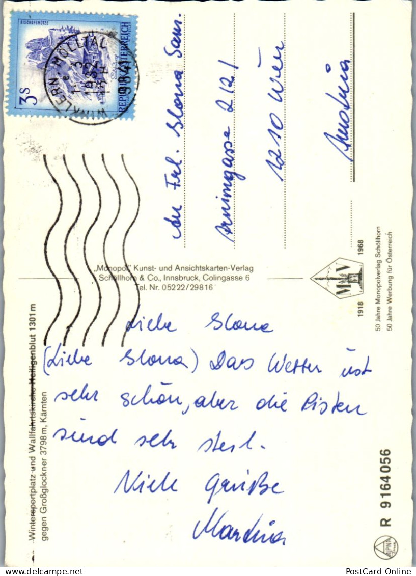 49669 - Kärnten - Heiligenblut , Wallfahrtskirche Gegen Großglockner - Gelaufen 1982 - Heiligenblut