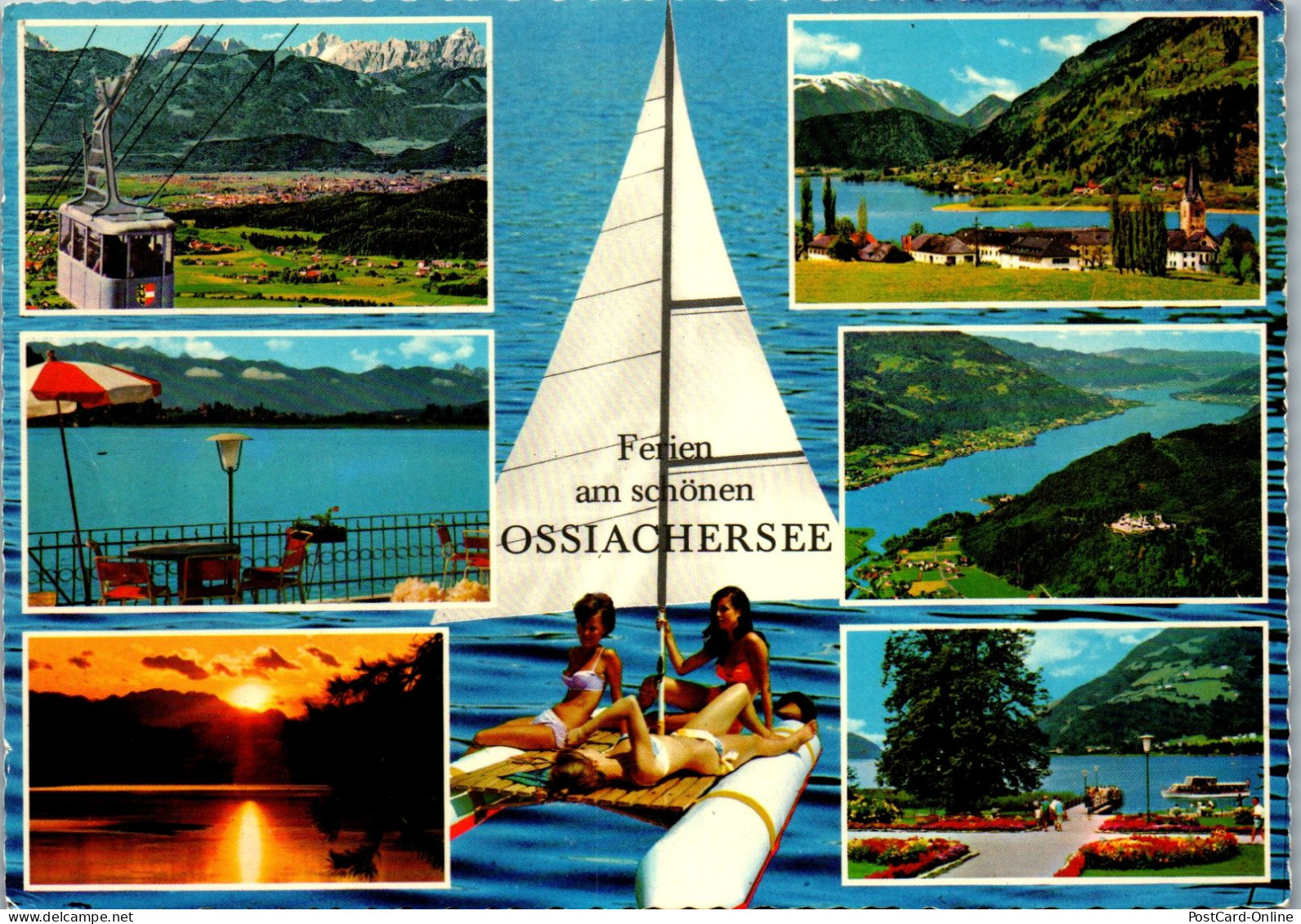49479 - Kärnten - Ossiachersee , Mehrbildkarte - Gelaufen 1976 - Ossiachersee-Orte