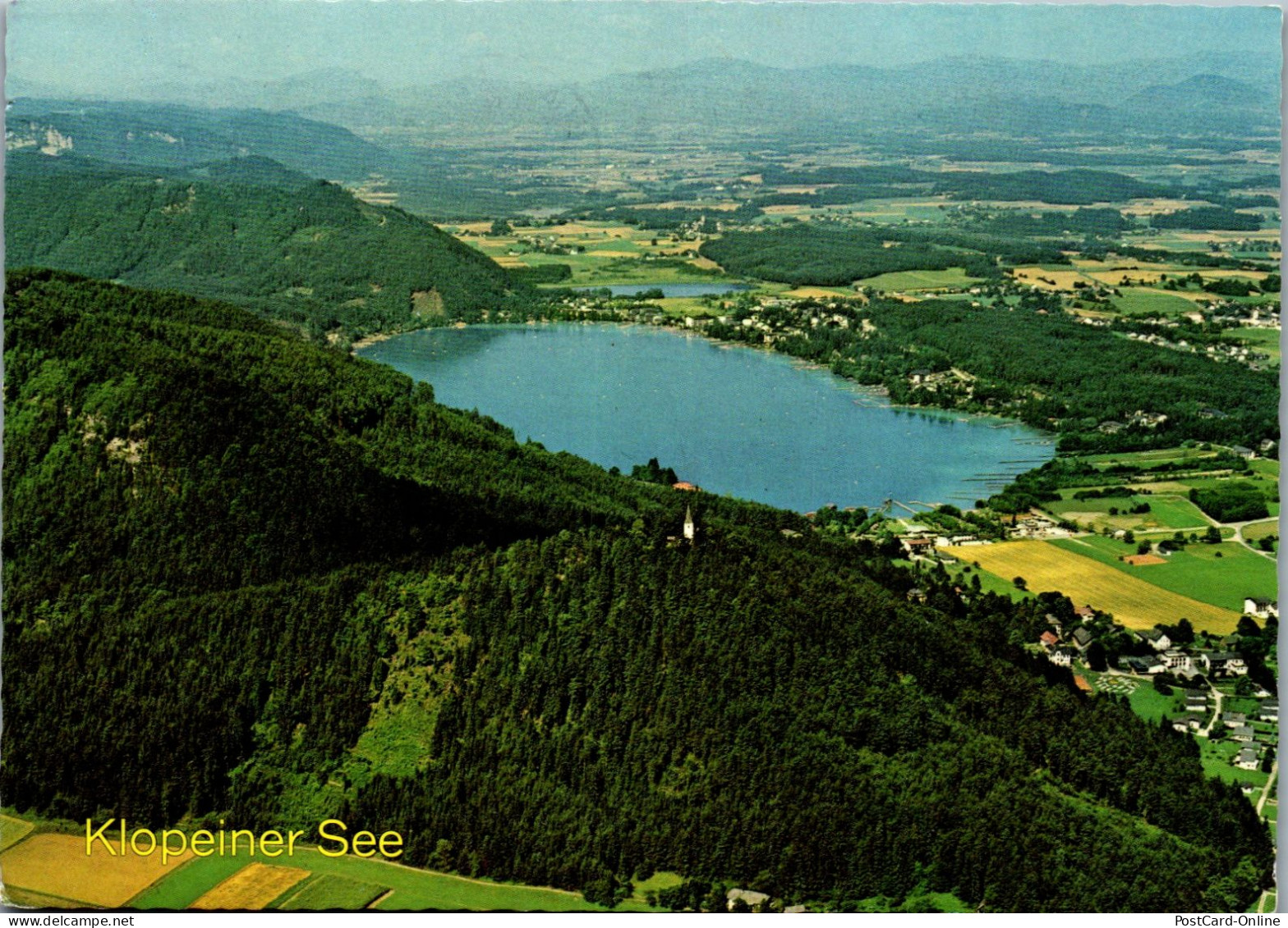 49454 - Kärnten - Klopeinersee , Unterburg , Seelach , St. Kanzian , Georgiberg , Panorama - Gelaufen 1973 - Klopeinersee-Orte