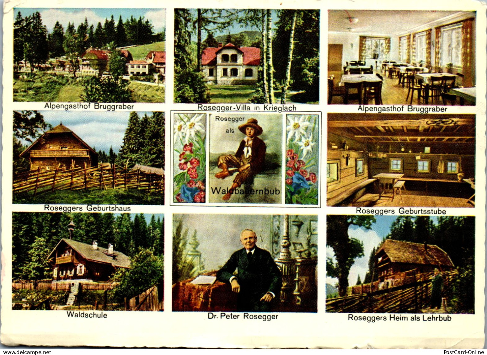 50356 - Steiermark - Krieglach , Alpl , Peter Rosegger's Waldheimat , Mehrbildkarte - Gelaufen 1964 - Krieglach