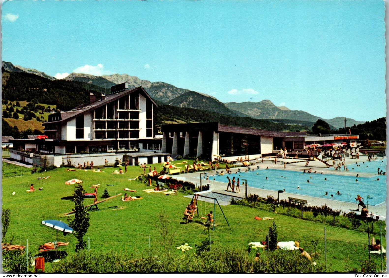 50166 - Steiermark - Schladming , Freibad U. Hallen Schwimmbad , Hotel Royer - Gelaufen  - Schladming