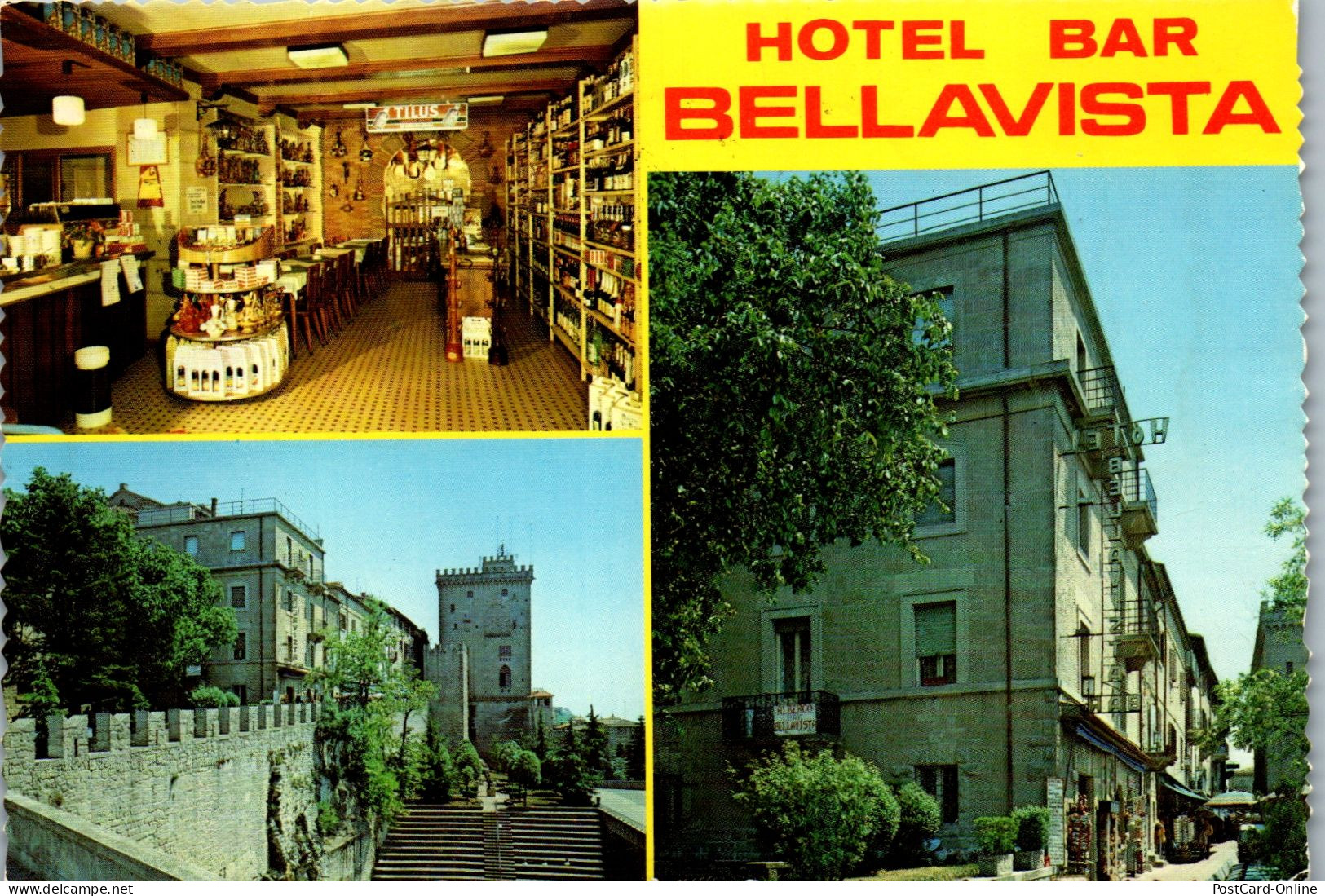 50868 - San Marino - R. S. , Hotel Bar Bellavista - Gelaufen  - San Marino