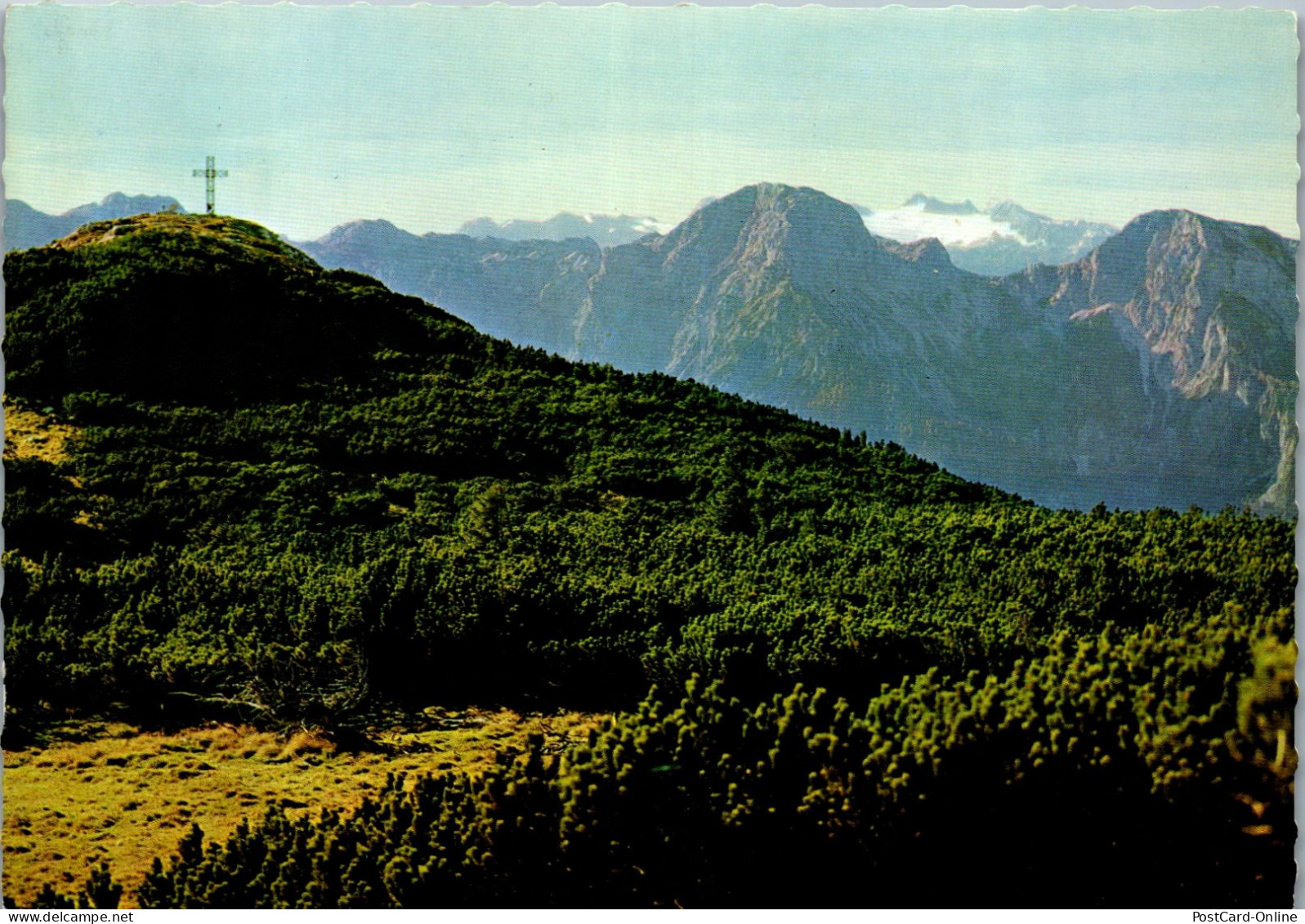 50520 - Steiermark - Neumarkt , Gipfelkreuz Am Kasberg , Blick Gegen Dachstein - Gelaufen 1972 - Neumarkt