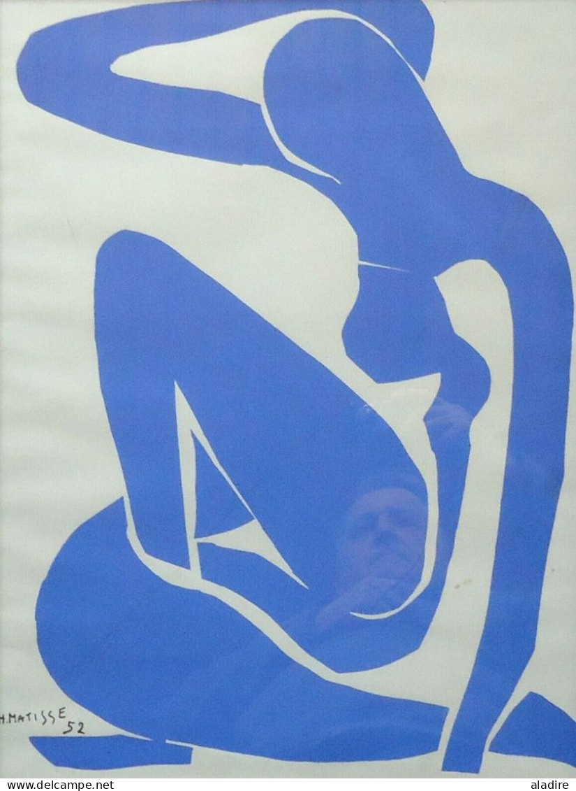 HENRI MATISSE - NU BLEU - Sérigraphie Sur Vélin: 58,5 X 44,5 Cm - 1952 - Encadré - Lithographien