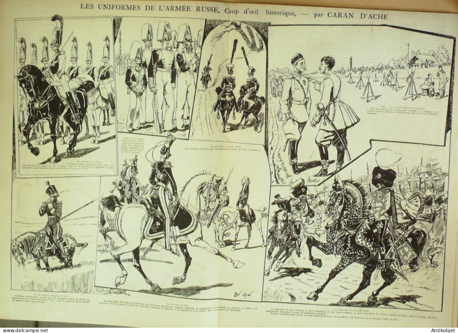La Caricature 1884 N°250 L'Armée Russe Caran D'Ache - Revues Anciennes - Avant 1900