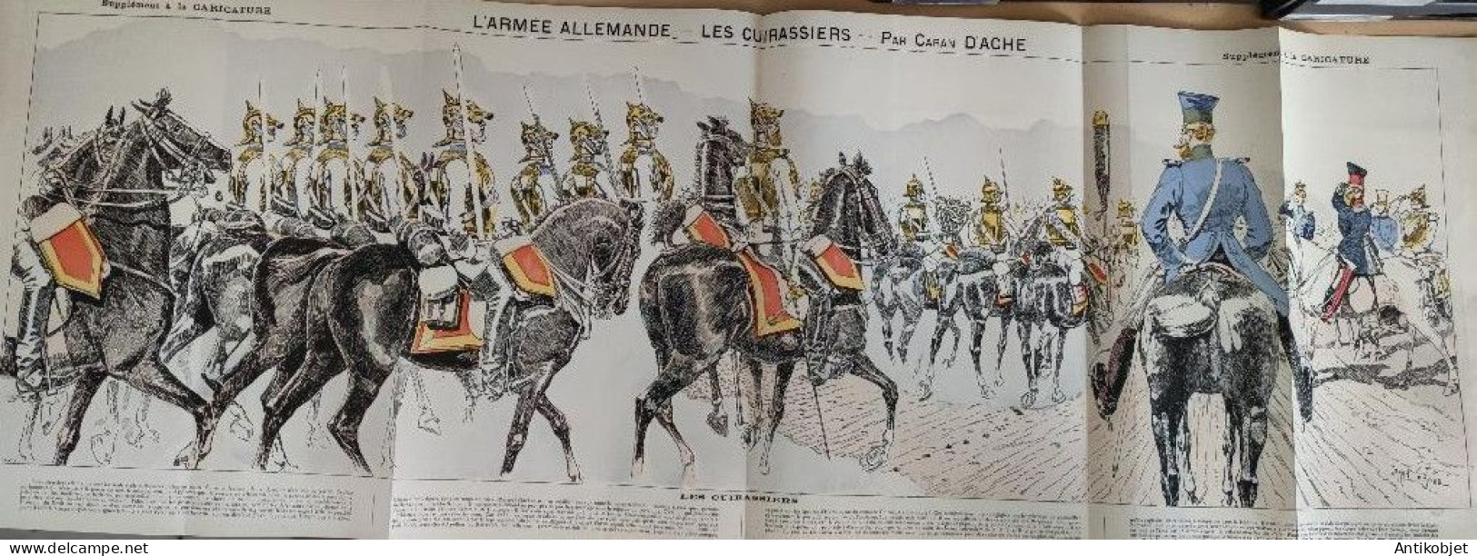 La Caricature 1884 N°260 Armée Allemande Cuirassiers Caran D'Ache - Revues Anciennes - Avant 1900