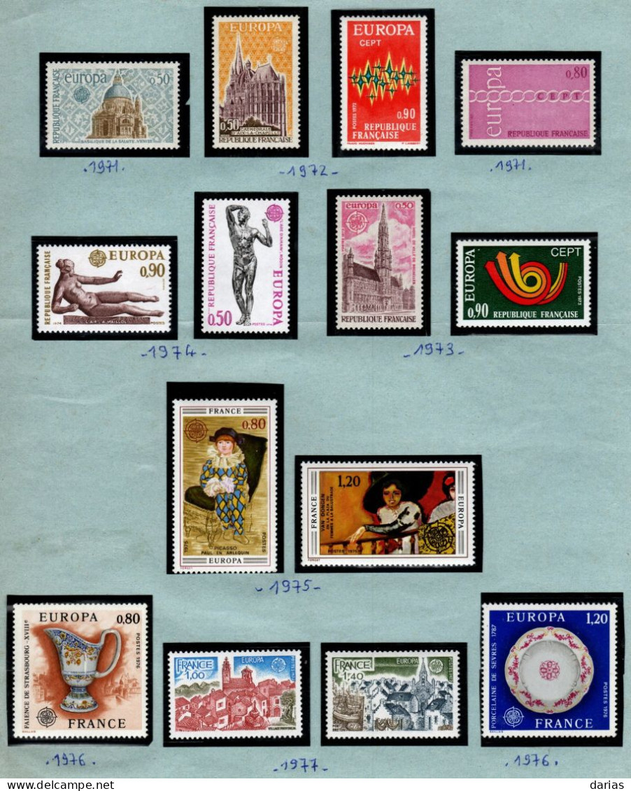 FRANCE - Collection De Timbres EUROPA Neuf** LUXE, De 1956 à 2005 Complète. Bas Prix, à Saisir. - Otros & Sin Clasificación