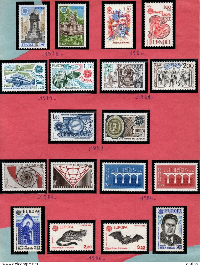 FRANCE - Collection De Timbres EUROPA Neuf** LUXE, De 1956 à 2005 Complète. Bas Prix, à Saisir. - Altri & Non Classificati