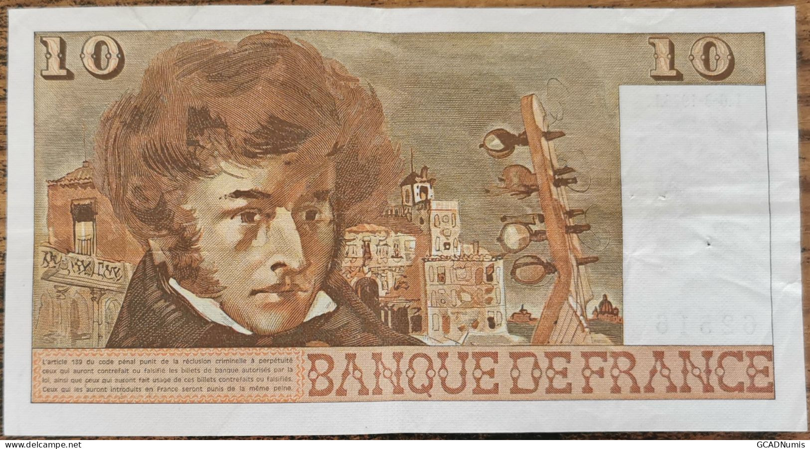 Billet 10 Francs BERLIOZ  6 - 3 - 1975 France V.162 - 10 F 1972-1978 ''Berlioz''