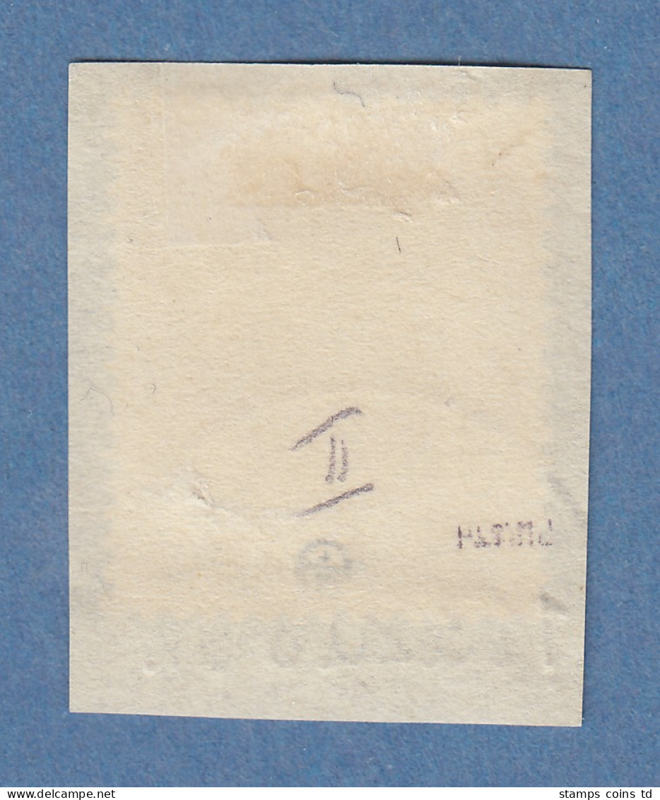 Saargebiet Germania 2 1/2 Pfg Aufdrucktype II  Mi.-Nr. 2a II , Befund Braun BPP - Used Stamps