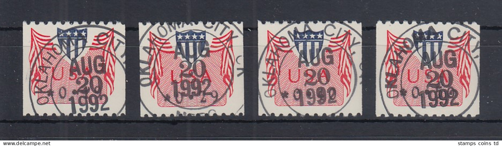 USA 1992, PMC Gard-ATM, Satz 19-29-40-50 Mit Sw. ET-O OKLAHOMA CITY AUG 20 1992 - Other & Unclassified