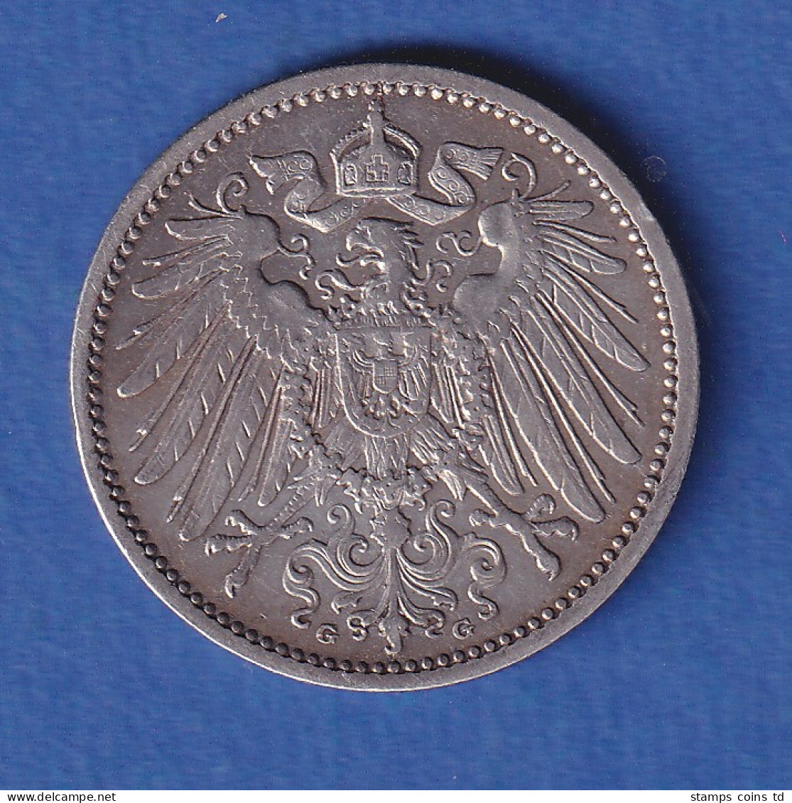 Deutsches Kaiserreich Silber-Kursmünze 1 Mark 1904 G Vz - Otros & Sin Clasificación