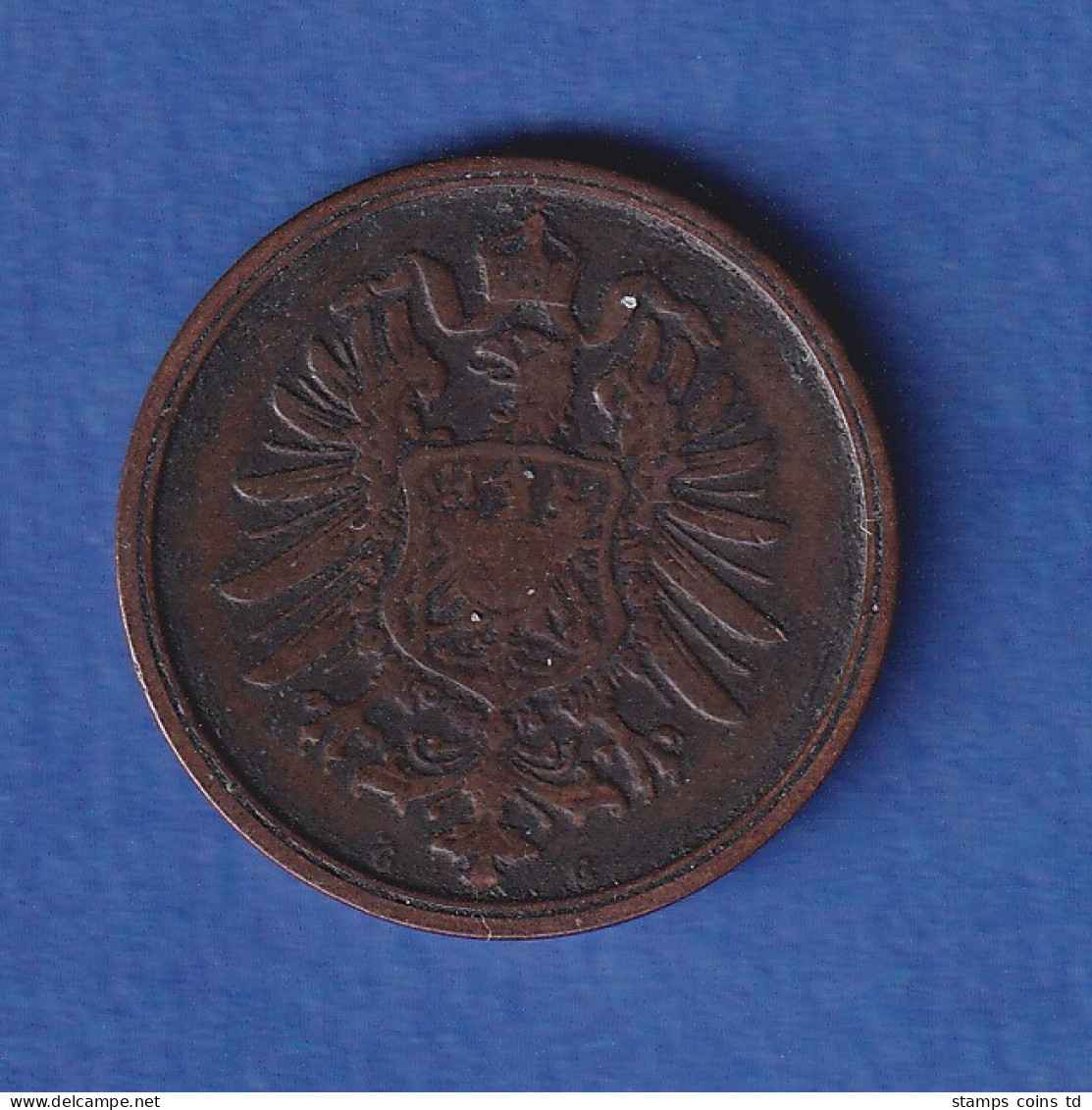 Deutsches Reich Kursmünze 2 Pfennig 1874 G Ss - Otros & Sin Clasificación