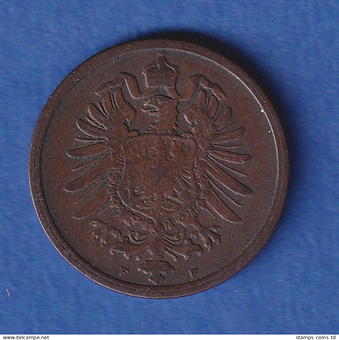 Deutsches Reich Kursmünze 2 Pfennig 1874 F Ss - Otros & Sin Clasificación