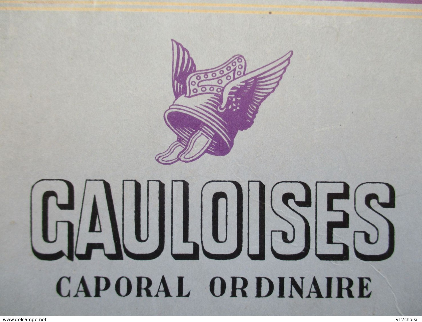 BOITE VIDE POUR 100 CIGARETTES GAULOISES CAPORAL ORDINAIRE REGIE FRANCAISE DES TABACS MANUFACTURES DE L ETAT