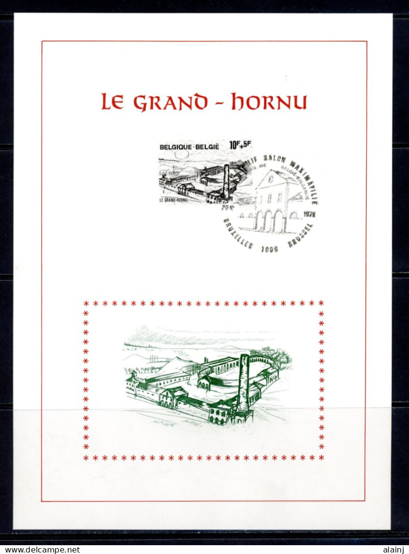 BE   1946   ---   Feuillet  --  Site Industriel : Le Grand Hornu  --  Obl  1er Jour - 1971-1980