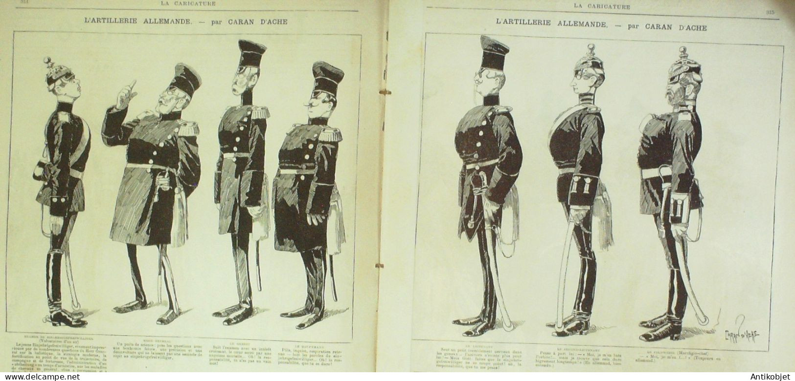 La Caricature 1885 N°301 Artillerie Allemande Caran D'Ache - Zeitschriften - Vor 1900