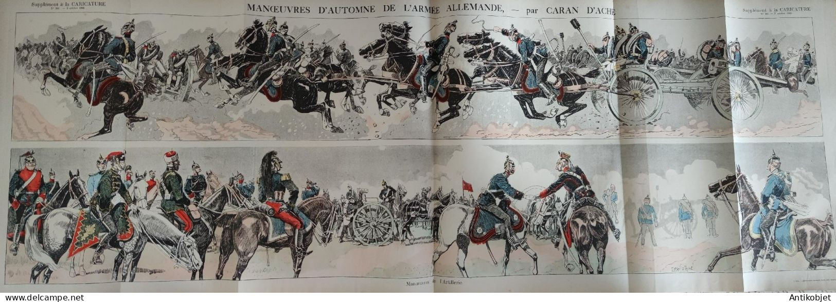 La Caricature 1885 N°301 Artillerie Allemande Caran D'Ache - Zeitschriften - Vor 1900