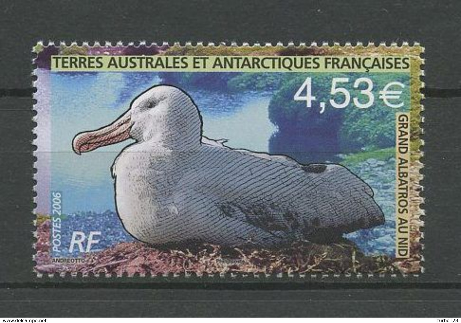 TAAF 2006 N° 451 ** Neuf MNH Superbe C 18 € Faune Oiseaux Albatros Birds Fauna Ecrit - Neufs