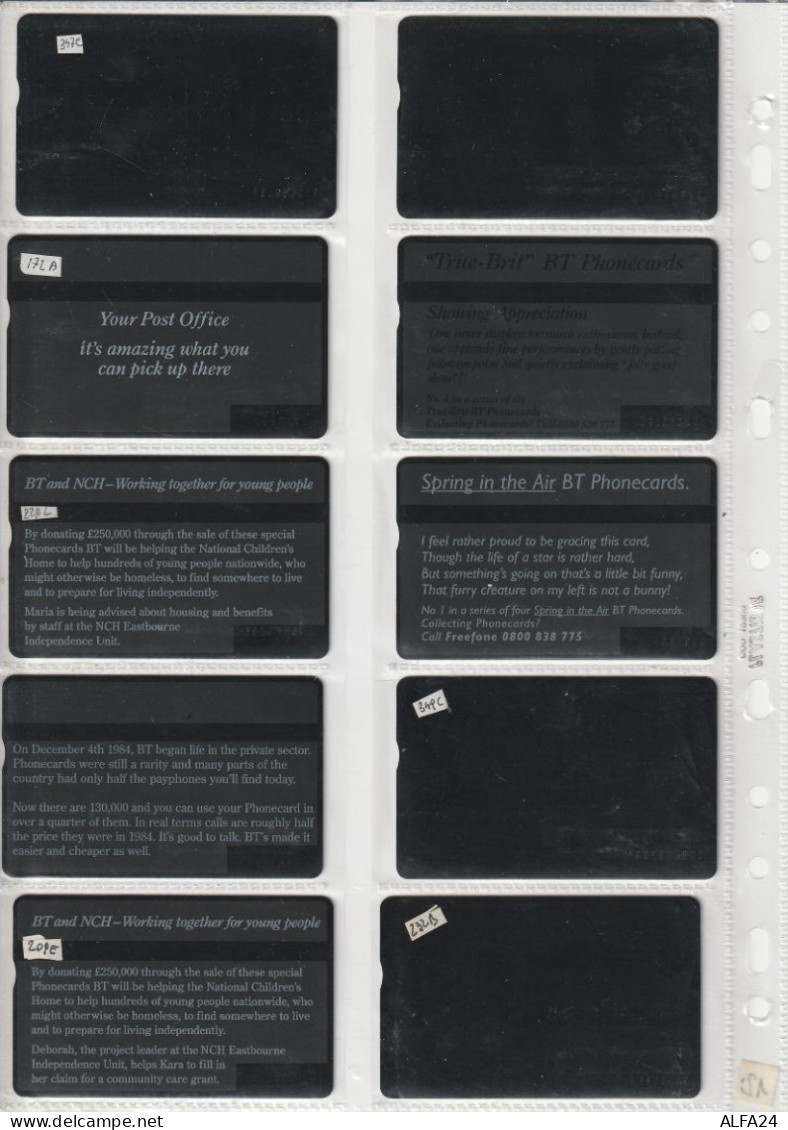 10 PHONE CARD UK LG  (CZ1873 - Altri & Non Classificati