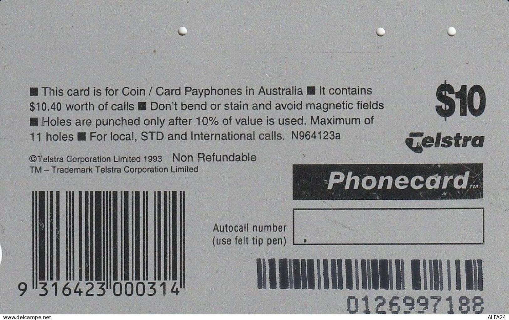 PHONE CARD AUSTRALIA  (CZ1586 - Australië