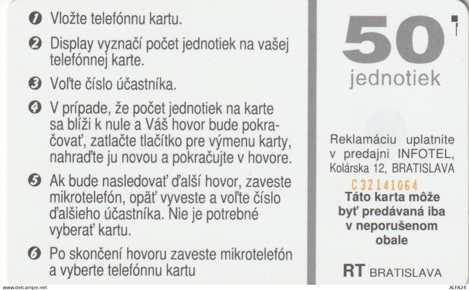 PHONE CARD SLOVACCHIA  (CZ1572 - Slovakia