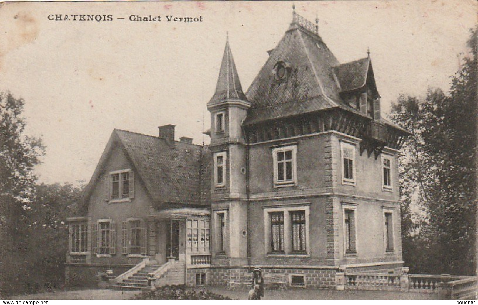 IN 2 - CHATENOIS  -  CHALET VERMOT  - TAMPON MILITAIRE  -  2 SCANS  - Chatenois