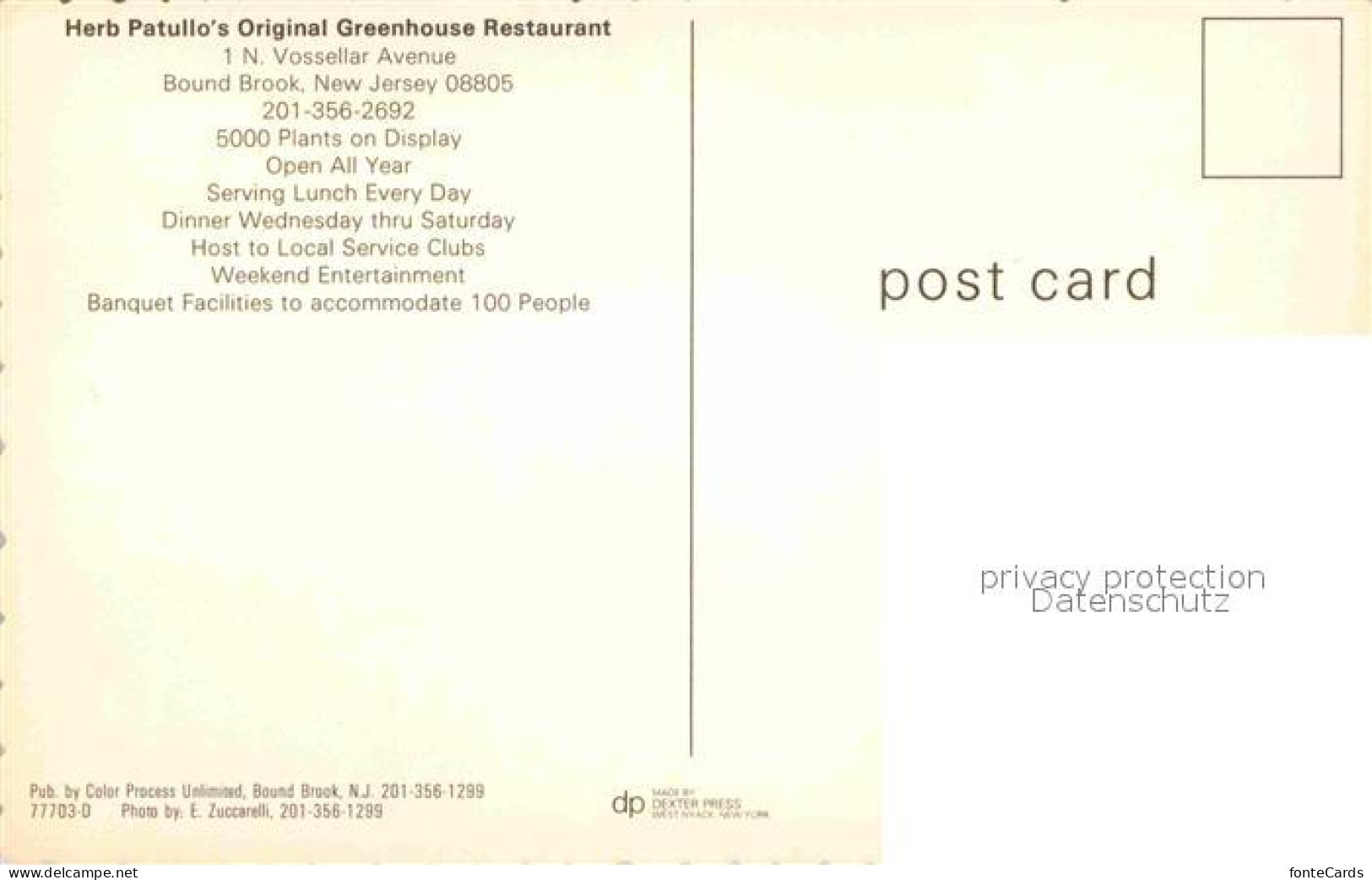 12637218 Bound_Brook Herb Patullos Original Greenhouse Restaurant - Autres & Non Classés