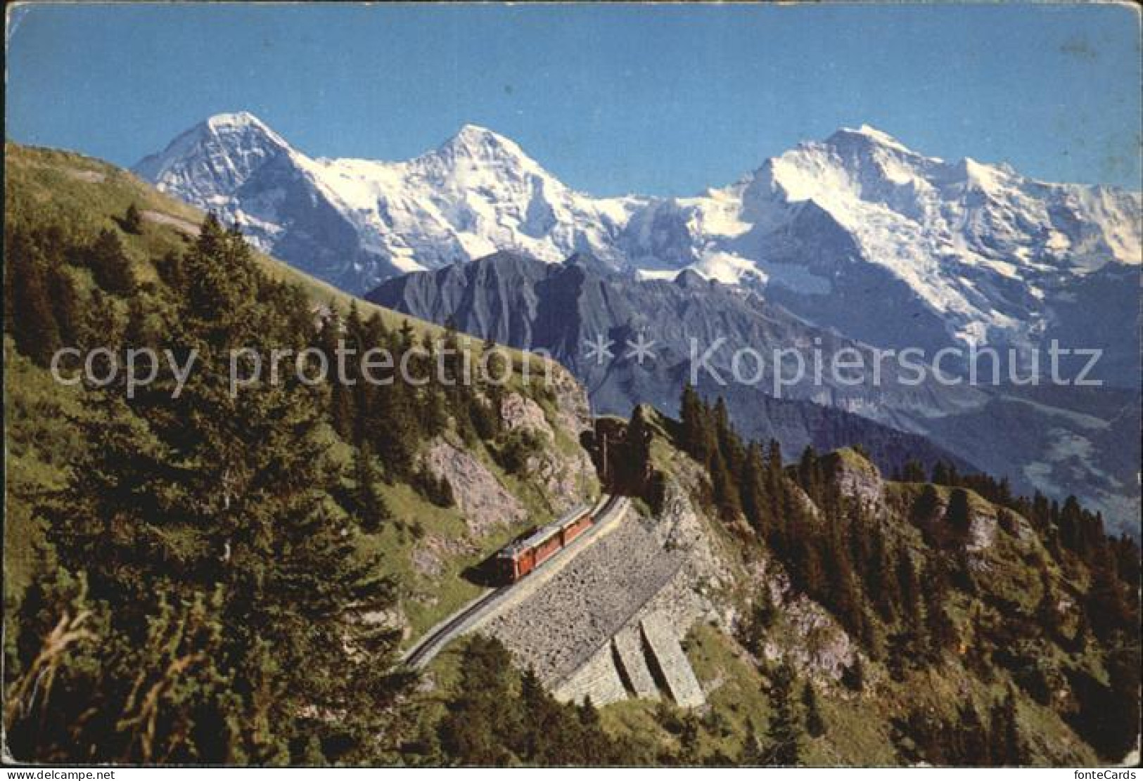 12595251 Schynige-Platte-Bahn Eiger Moench Jungfrau Schynige-Platte-Bahn - Otros & Sin Clasificación