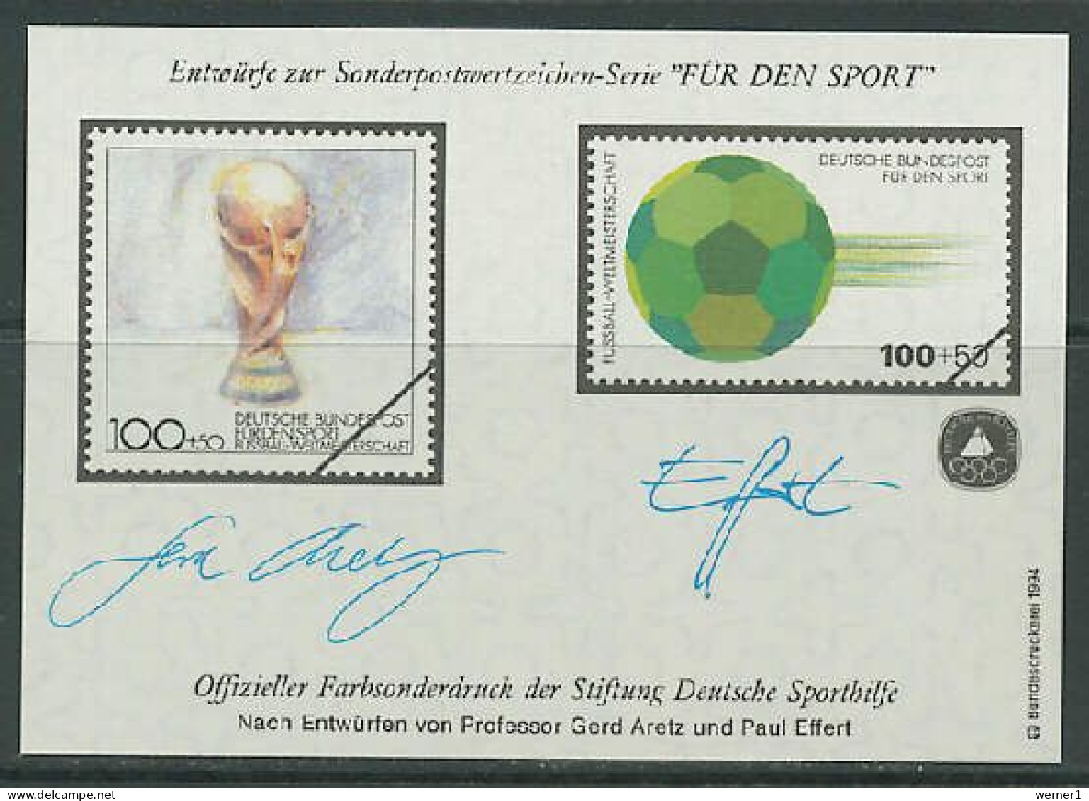 Germany 1994 Football Soccer World Cup Vignette MNH - 1994 – États-Unis