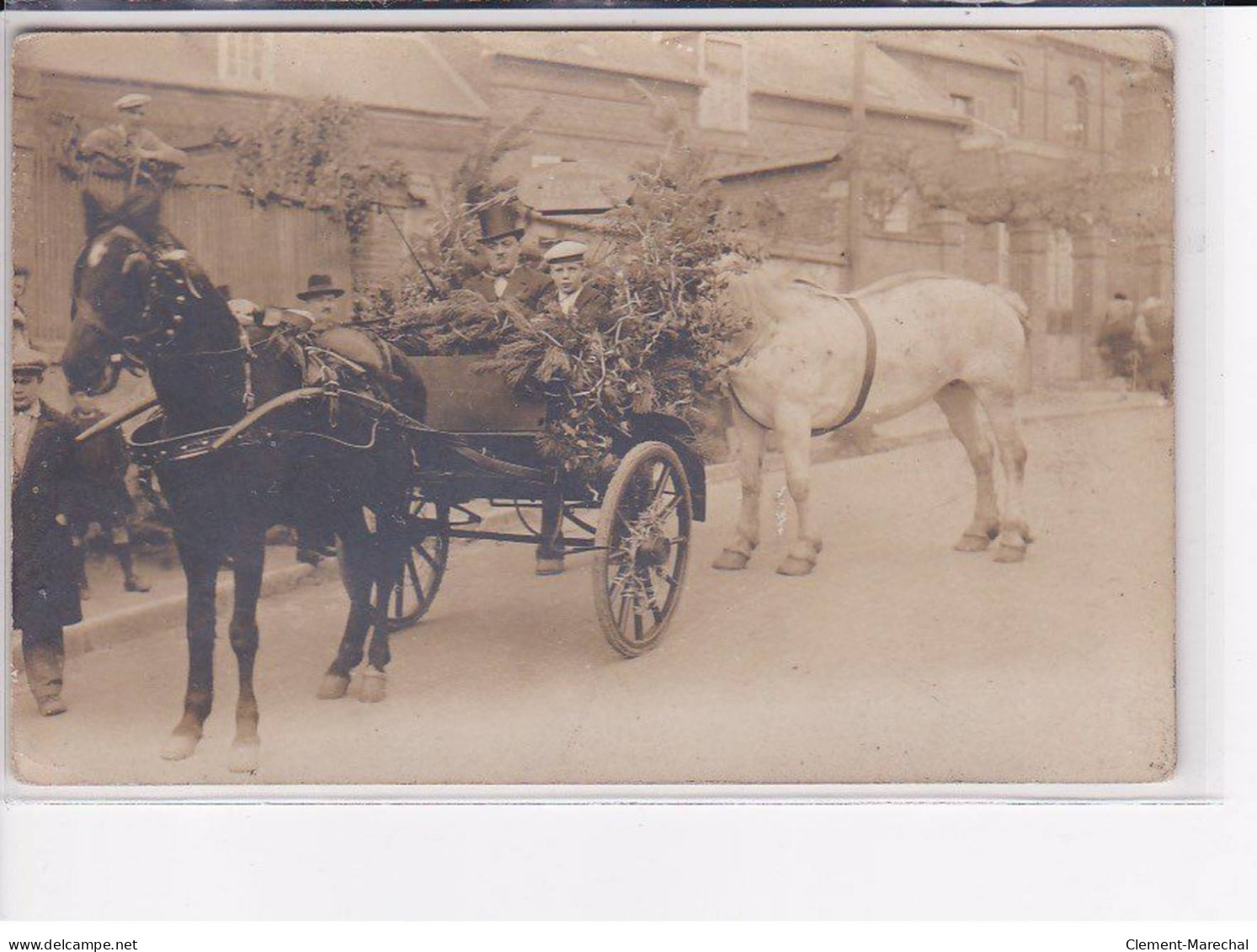 MERU - Carte Photo - Attelage De La Boucherie Ponc... - Très Bon état - Meru