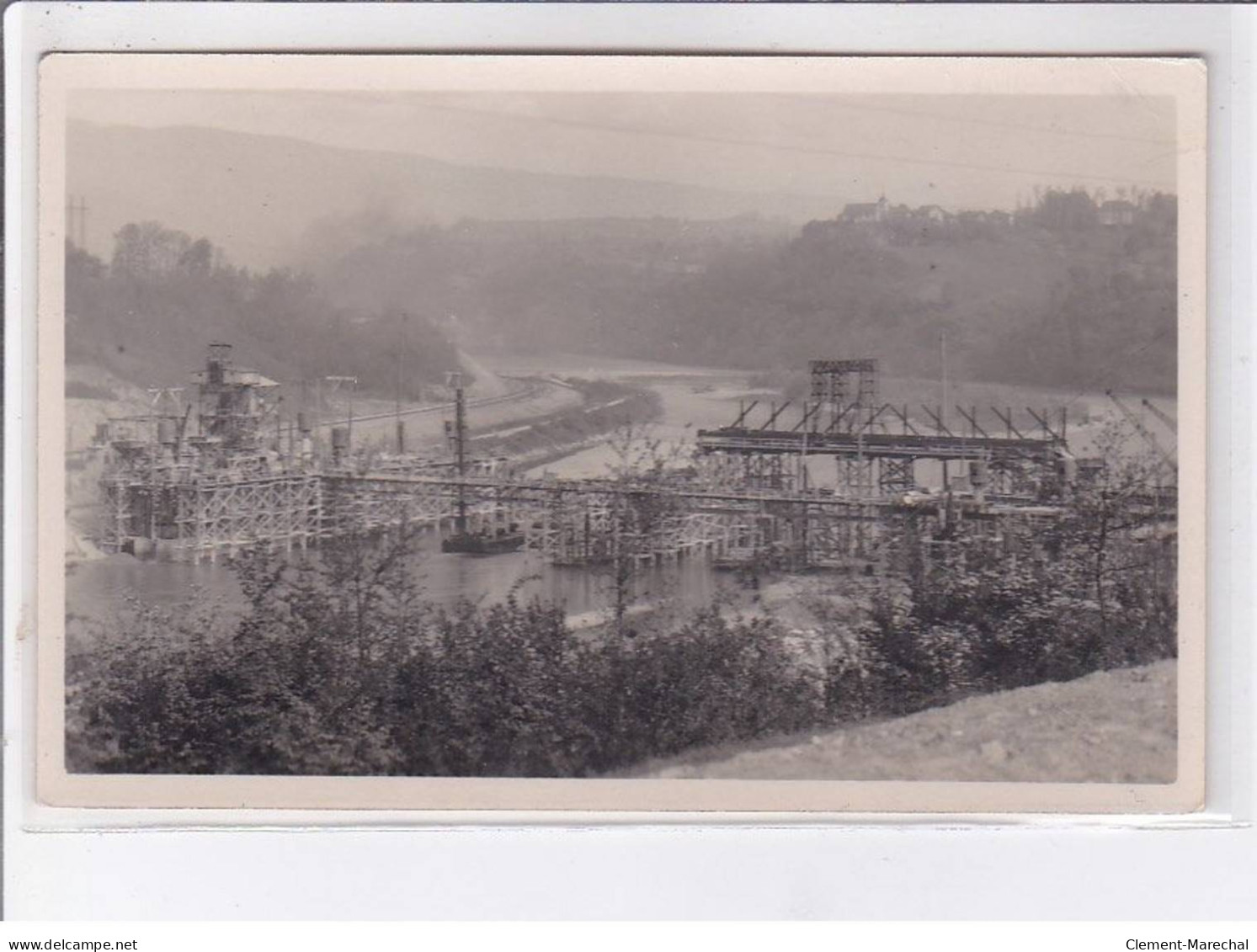 SEYSSEL: Barrage En Construction 2 Photo Format CPA - Très Bon état - Seyssel