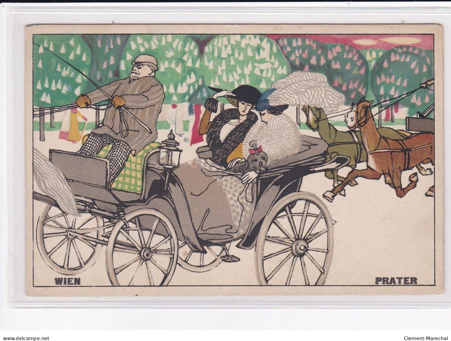 WIENER WERKSTAETTE : Adalberta KIESSEWETTER - WIEN PRATER - N°599 - Très Bon état - Wiener Werkstaetten